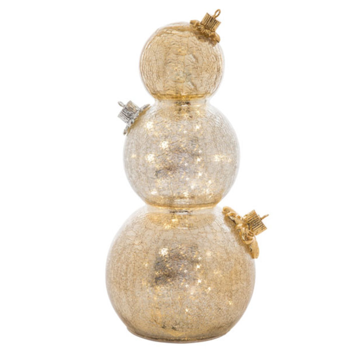 The Holiday Aisle® Crackle Light Up Stacked Ornament Decor & Reviews